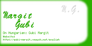 margit gubi business card